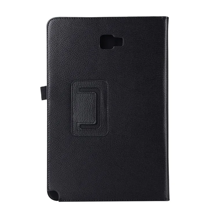 

For Samsung Galaxy Tab A 10.1 (2016) with S Pen P580 / P585 Litchi Texture Smart Leather Stand Case - Black