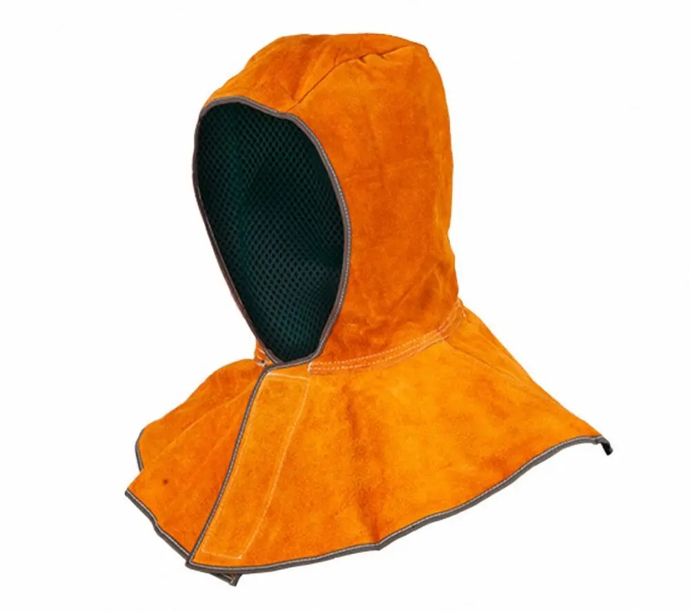 Universal Leather Shawl Cap Cape Hat Dust Cover Welding Protective Equip [C1]