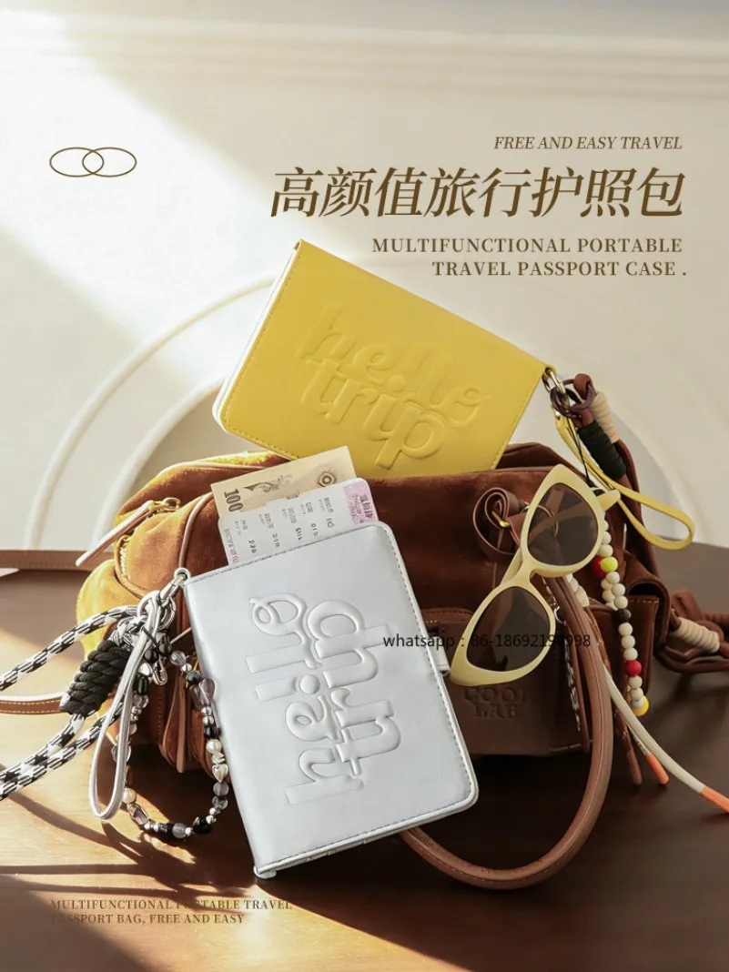 Passport Holder, Women Can Hang Their Necks, Multi-functional, Cross-border Travel Abroad, Portable Air Ticket Wallet, Card Bag