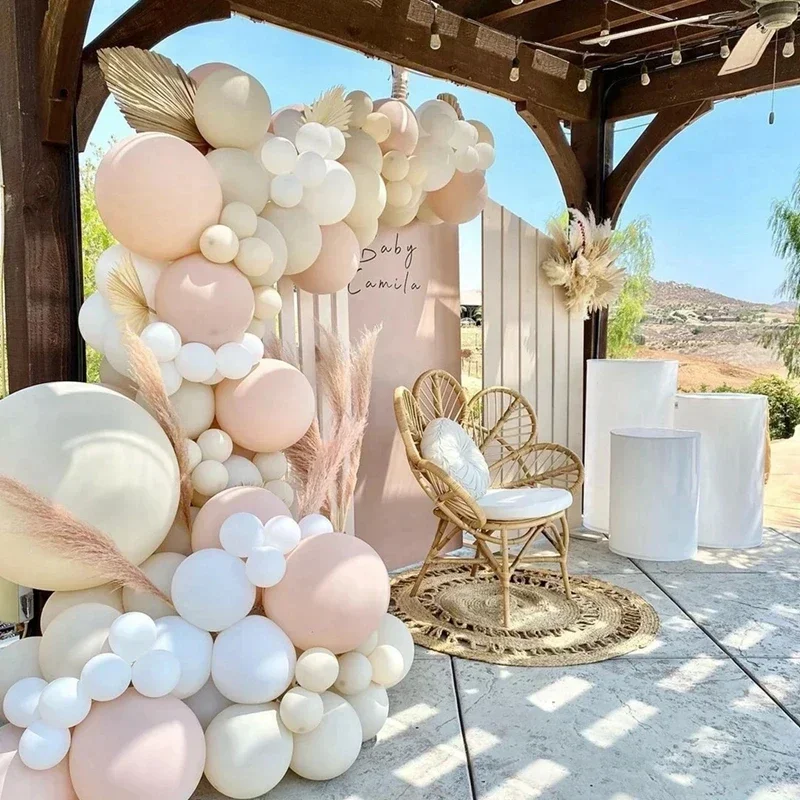 

Rose Apricot Macaron Balloon Garland Arch Kit Wedding Birthday Party DIY Decoration Kids Globos Latex Balloons Girl Baby Shower