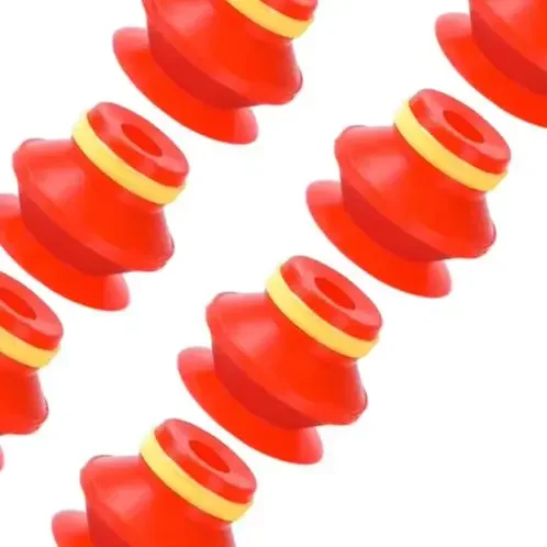 10pcs Red Silicone Vacuum Suction Cup For VB20 Manipulator Robot Pneumatic Industrial Lifting Chuck Accessories