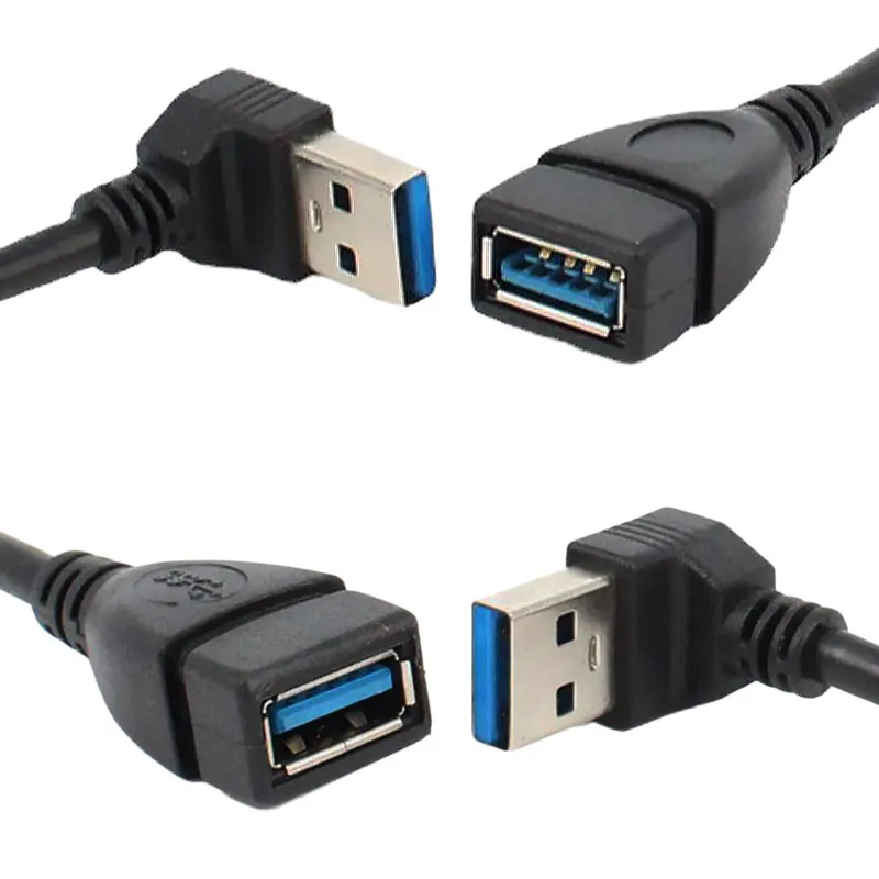 Short USB 3.0 Extension Cable up to 5Gbps USB 3.0 Male to Female Cord Extension USB 3.0 Port Protector Extension Adapter Cable