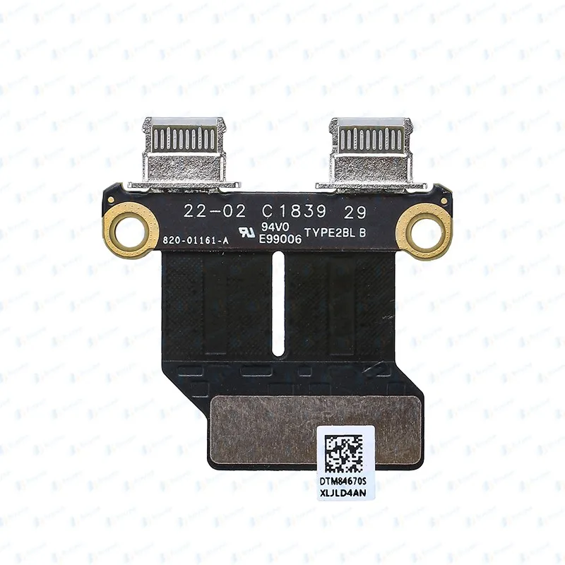 Conector da placa Jack de alimentação DC para MacBook Air, USB-C, tipo C, novo, 13,3 polegadas, A1932, A2179, A2337, 821-01658, 821-01161