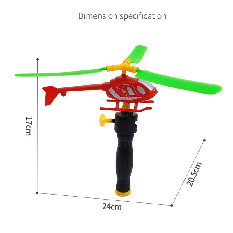 ของเล่นเฮลิคอปเตอร์ลวดดึงมือจับสำหรับเด็ก, ของเล่นเครื่องบินคลาสสิกกลางแจ้งของเล่นโต้ตอบกับพ่อแม่-ลูกของขวัญวันเกิดสำหรับเด็ก