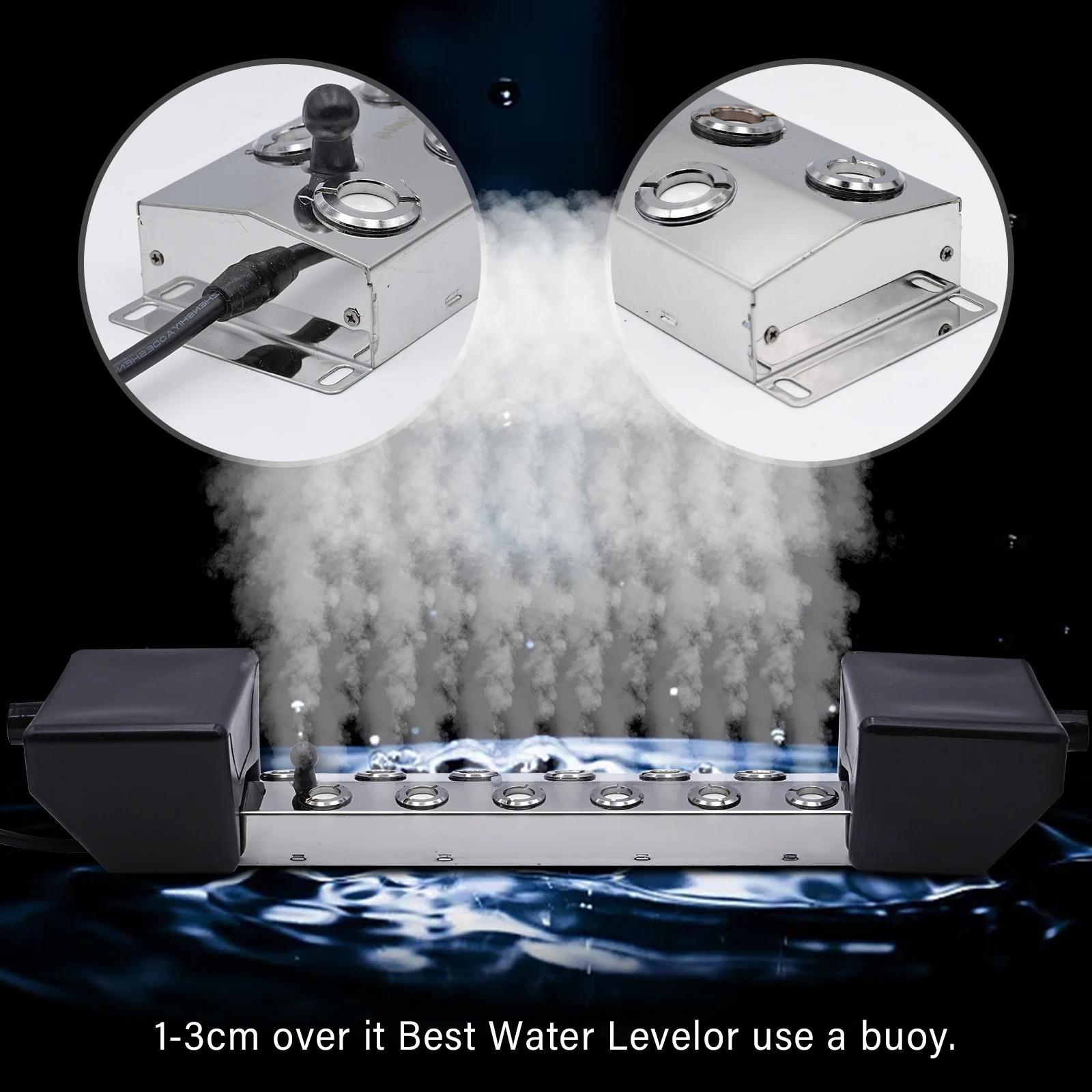 110V/220v 4/6/8/10/12 Head Ultrasonic Mist Maker Fogger Stainless Steel Air Humidifier Greenhouse For Hydroponics High Quality