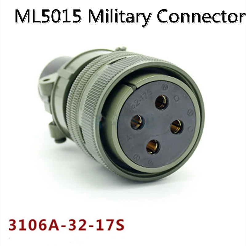 MS5015 Military Circular Connector 32SL 80A Straight Bent FemalePlug and Male Socket 3106A 3108A 3102A High Power DC