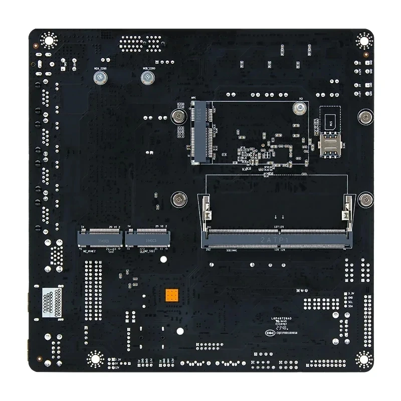 Imagem -04 - Topton-placa-mãe Nas Placa-mãe Roteamento Suave Firewall Itx Mainboard Firewall Bay x Sata3.0 1x Ddr5 2x M.2 Nvme 12th Gen I3-n305 N100 4x25g I226