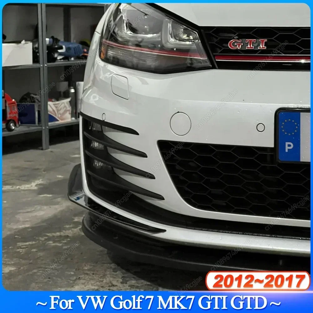 

Передний бампер, боковая накладка вентиляционного отверстия, противотуманная фара, впускная рамка, решетка, сплиттер, спойлер, губа, Canard для VW Golf MK7 GTI GTD 2012-2017