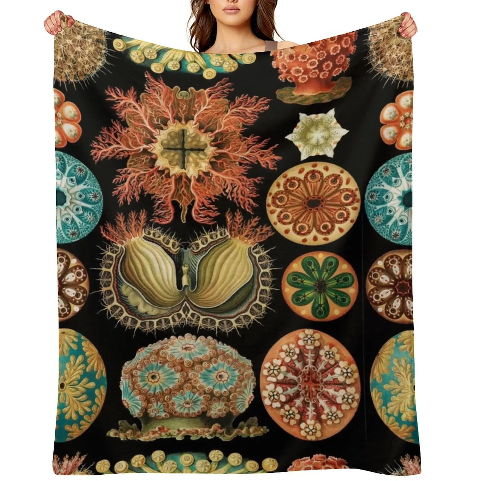 Ascidiacea - رمي بطانية بطانية أرائك للديكور على الشاطئ لبطانيات فروي للأطفال #1