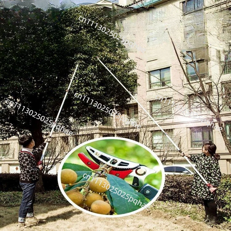 Manual High-altitude Fruit Picking Long Handle Folded Garden Tools Telescopic Fruit Picker