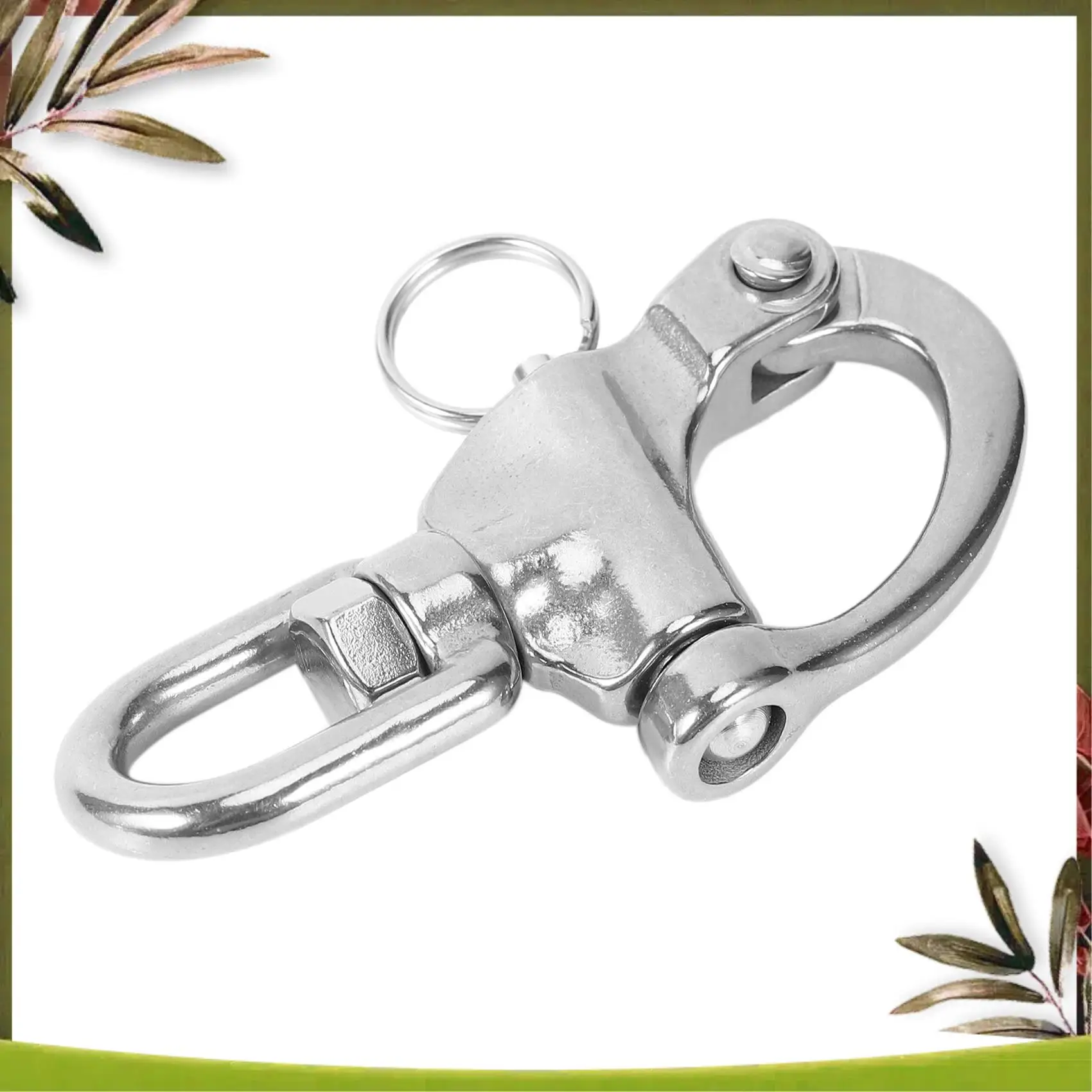 

AB98-316 Поворотная скоба из нержавеющей стали Быстроразъемная якорная цепь для лодки Оконая скоба Поворотный карабин для морской архитектуры