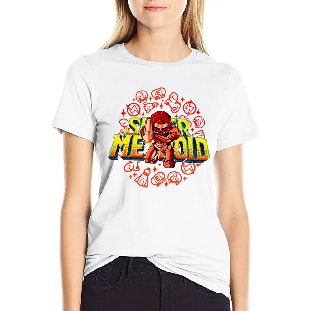 Harajuku Metroidss Dread Samus   For Sale T-shirt  Movement Tees Graphic Cool Humor Graphic Fitness