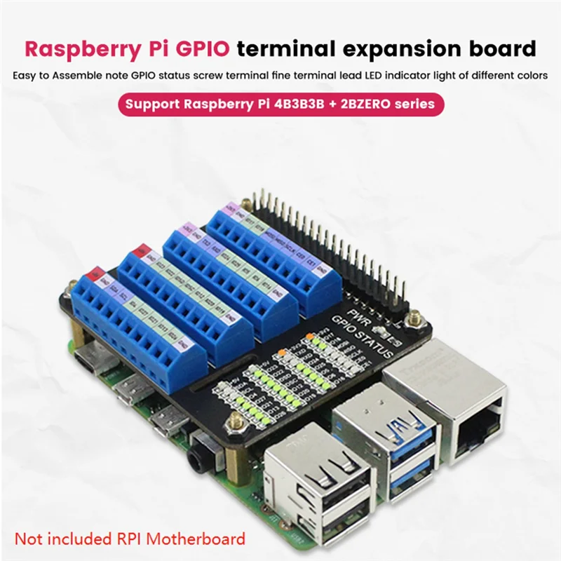 Для Raspberry Pi плата расширения GPIO клеммная шляпа для Raspberry Pi 2B/3B/3B +/4B/Zero/Zero W модуль интерфейса GPIO