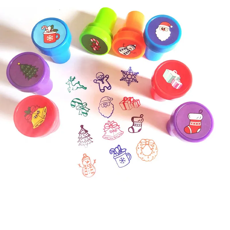10/20 قطعة عيد الميلاد الكرتون Stamps لطيف سانتا كلوز Stamps الاطفال Stamps رياض الأطفال هدية عطلة الديكور Stamps لسجل القصاصات #3