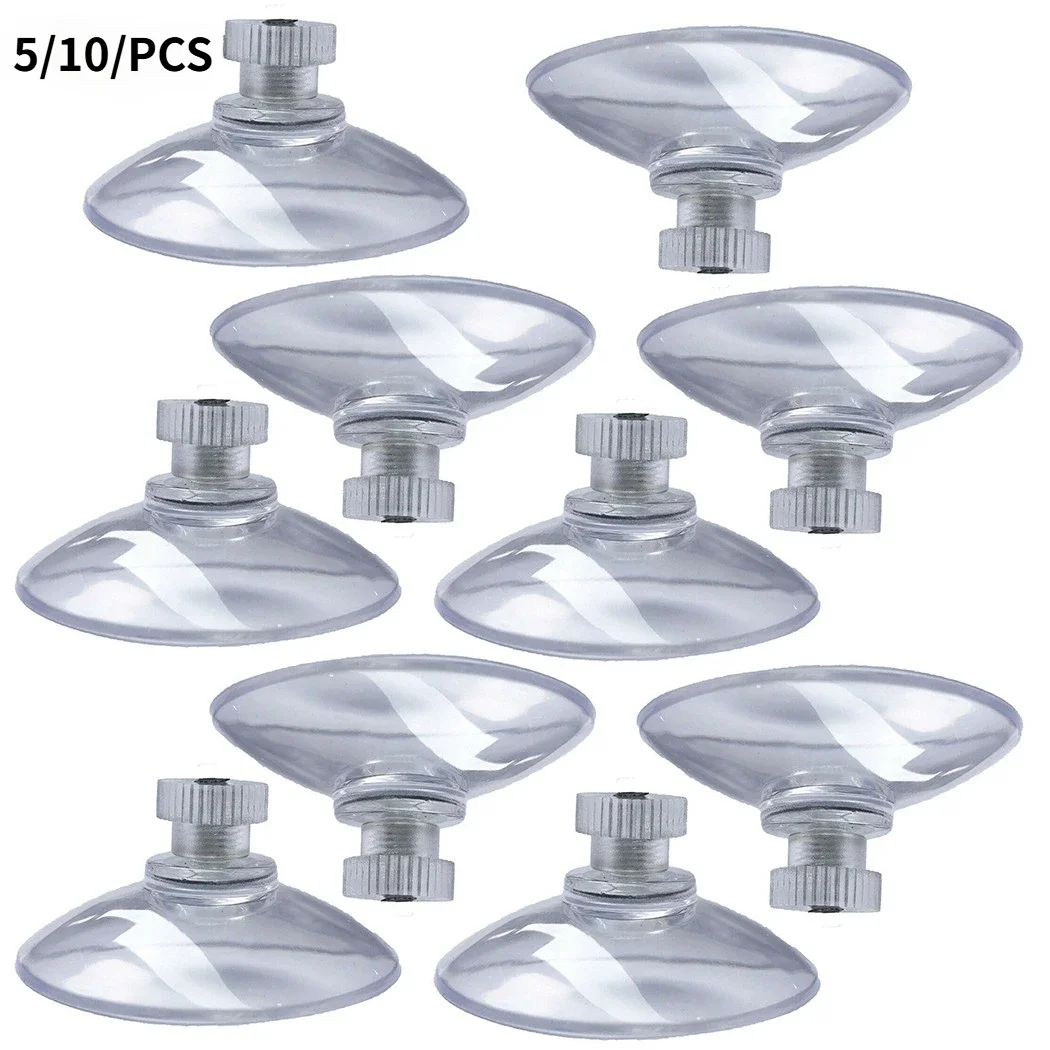 5/10Pcs Suction Cups with Screw 25/32/41/53mm Plastic Sucker Pad Holder PVC Sucker with Screw Nut for Bathroom Window Car Shade