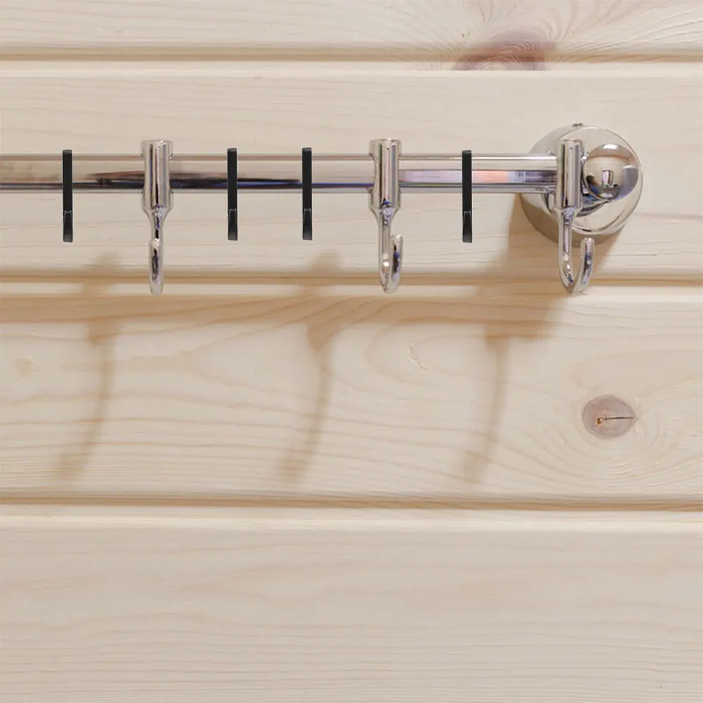 

12Pcs Hanging Hooks Durable Plastic J Hooks for Kitchen Bathroom Entryway Cabinet Door Organizers Modern Flat Clips