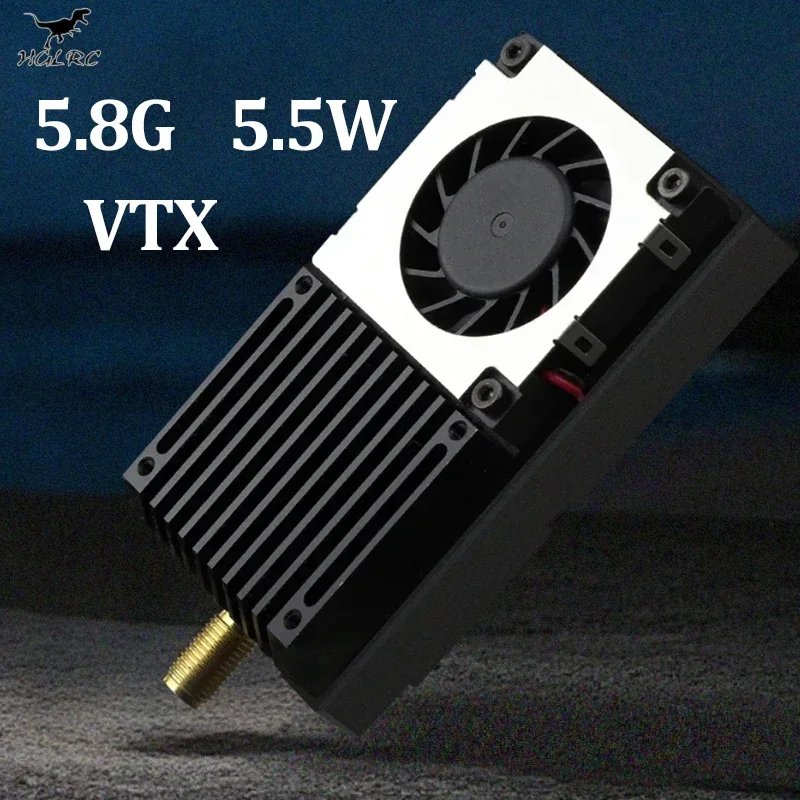 

HGLRC 5.8G 5.5W High Power VTX Adjustable Power Sink OSD Wideo Transmitter for FPV Freestyle RC Long Range Drone