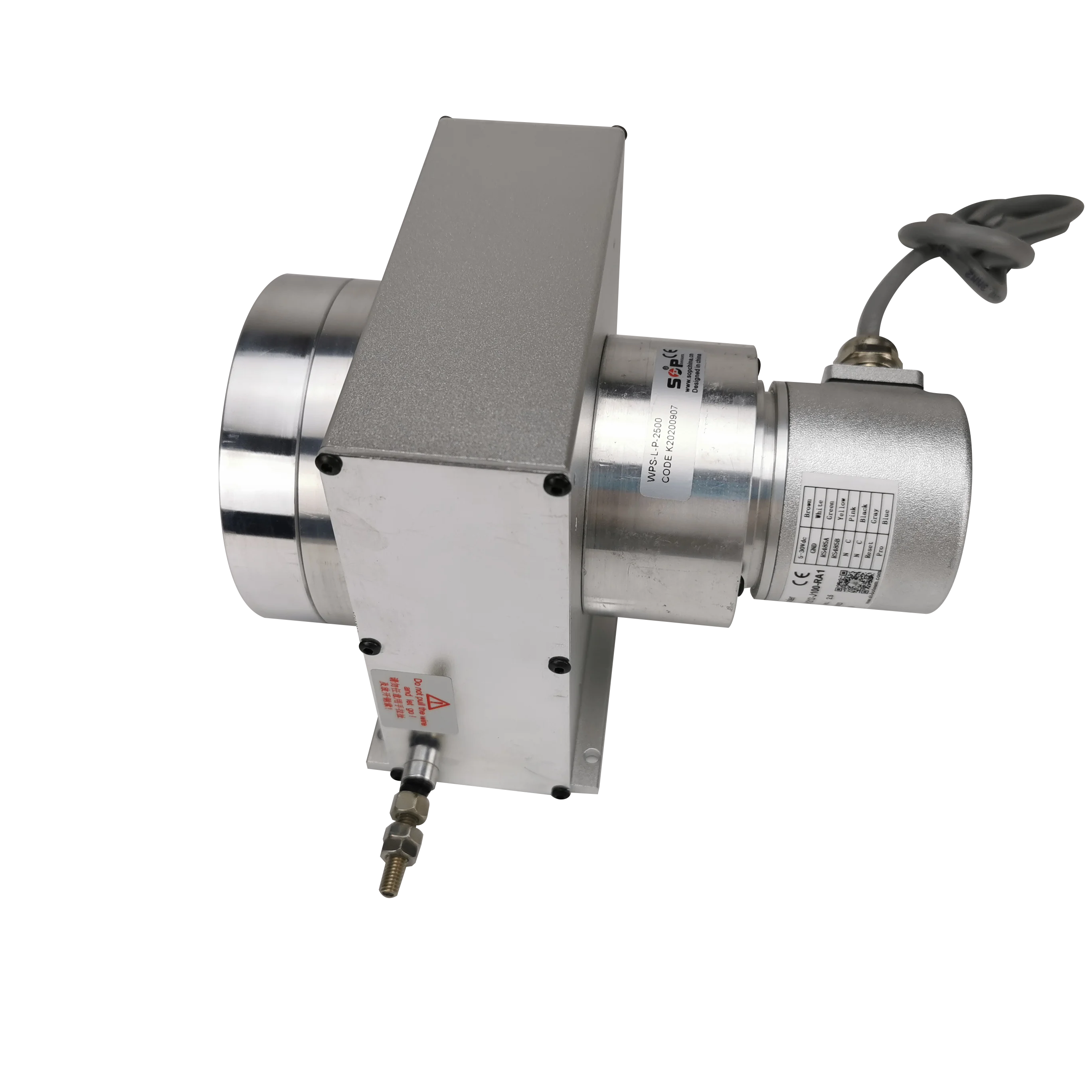 Sensor absoluto da posição da deslocamento do fio da tração do codificador Rs485 16bit de 2500mm