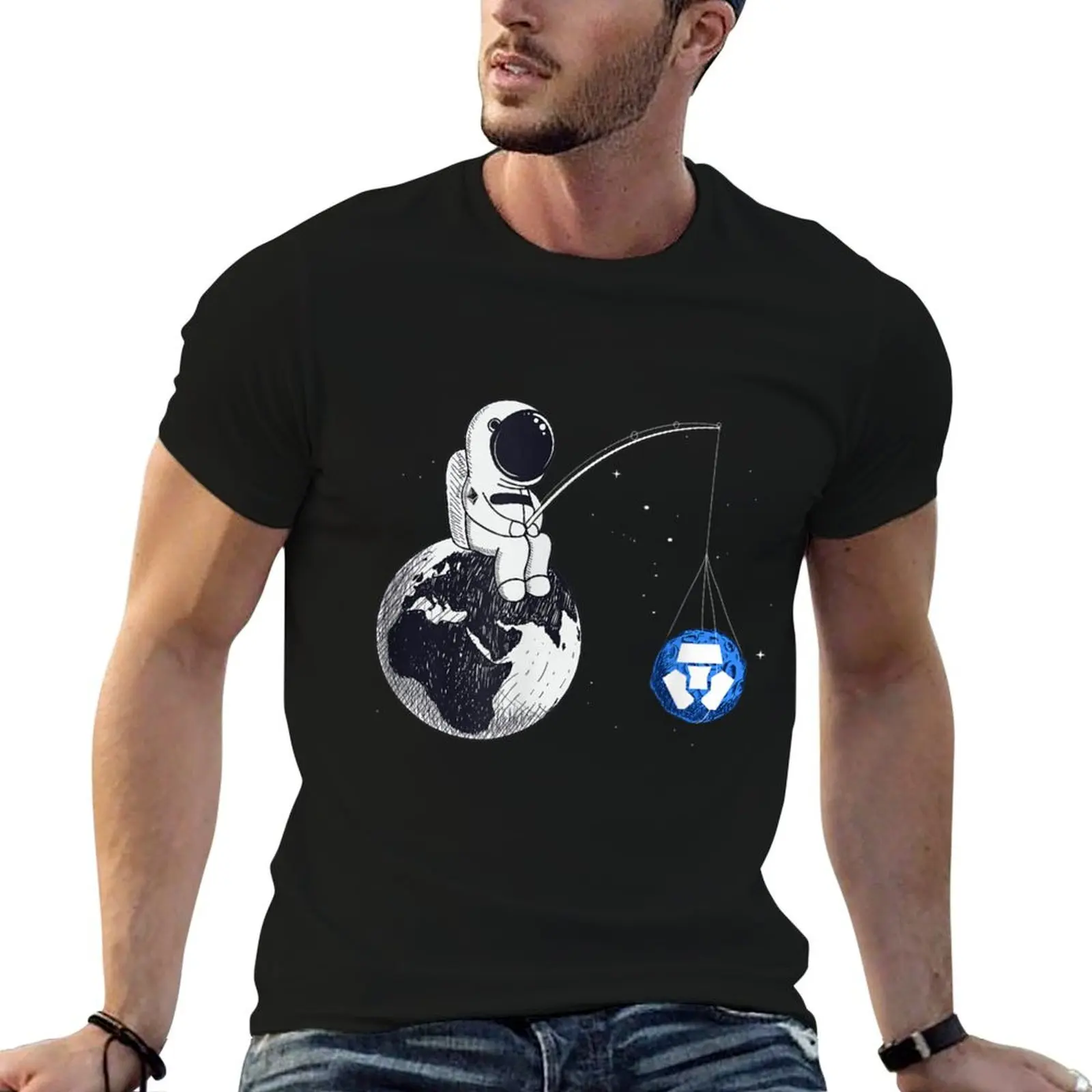 

Cronos cryptocurrency - Crypto.com Coin Cronos CRO Token T-Shirt t shirt man designer t shirt man luxury T-Shirt