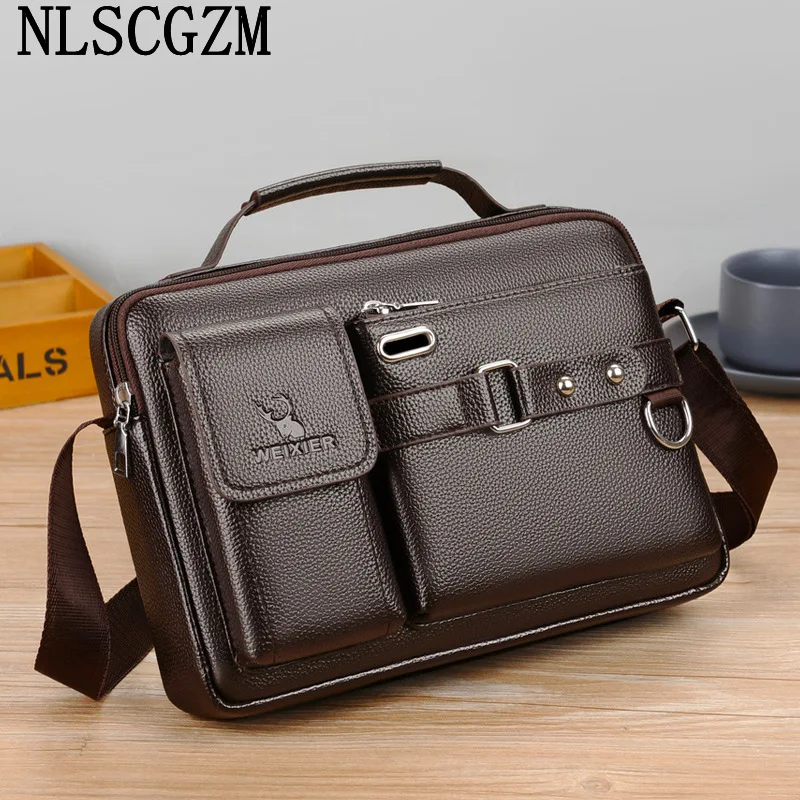 

Crossbody Bags Handbag for Men Side Bag for Men Shoulder Leather Bag for Men Luxury Designer Handbag сумка кожанная мужская