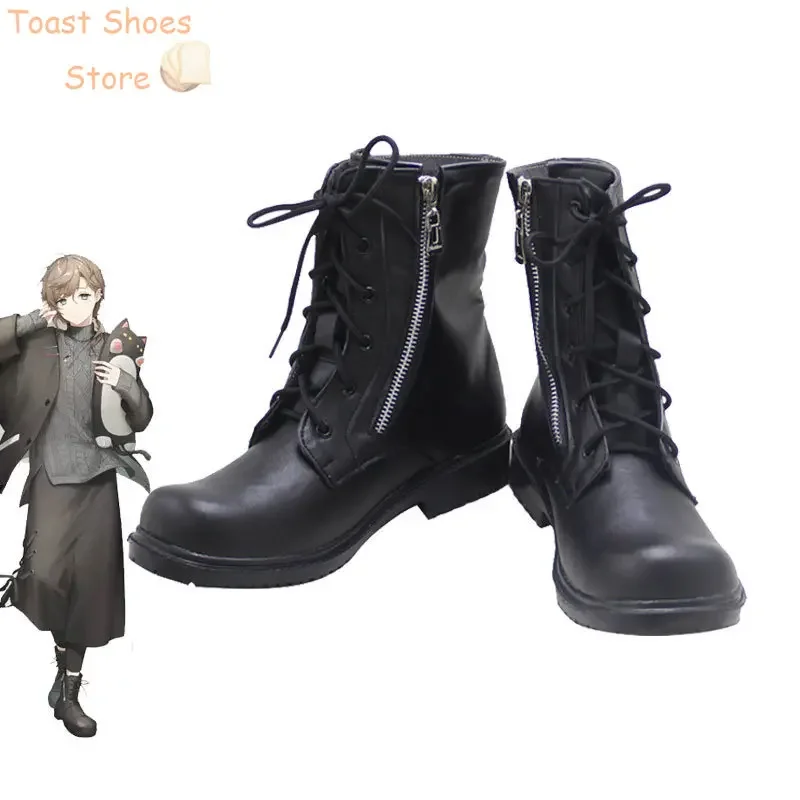 Kanae Cosplay Shoes Halloween Carnival Boots PU Leather Shoes Vtuber Cosplay Props Costume Prop