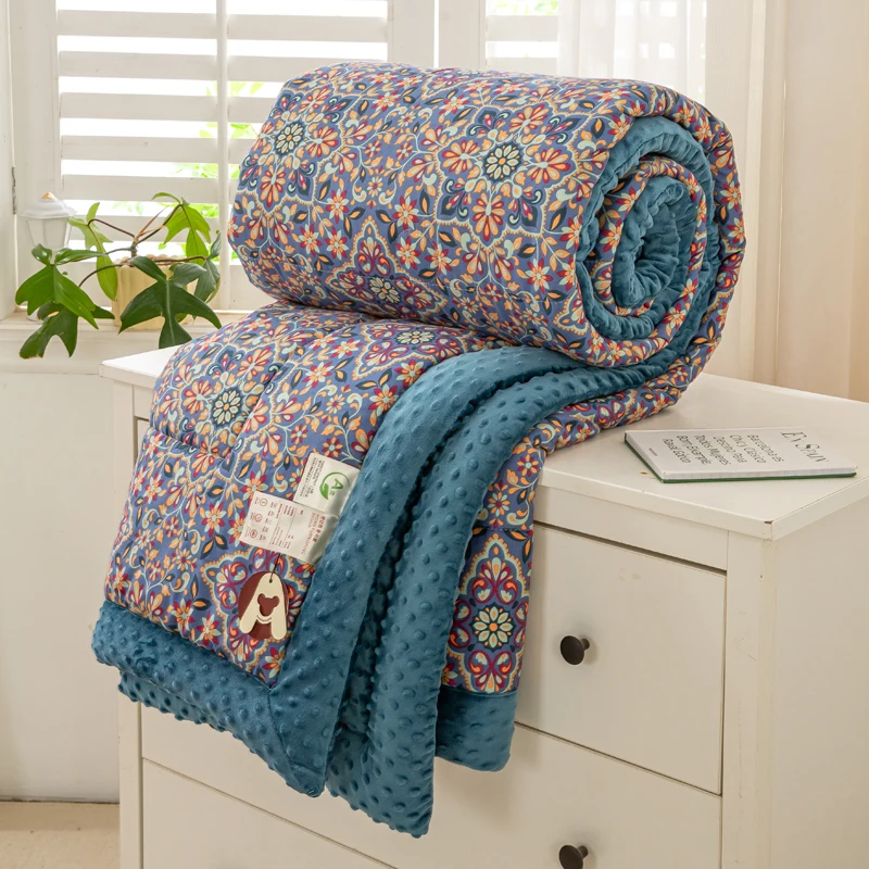 

A-Class Pure Cotton Washable Bean Bag Blanket for Mothers And Babies Double Person Dormitory Four Seasons Single Person Blanket