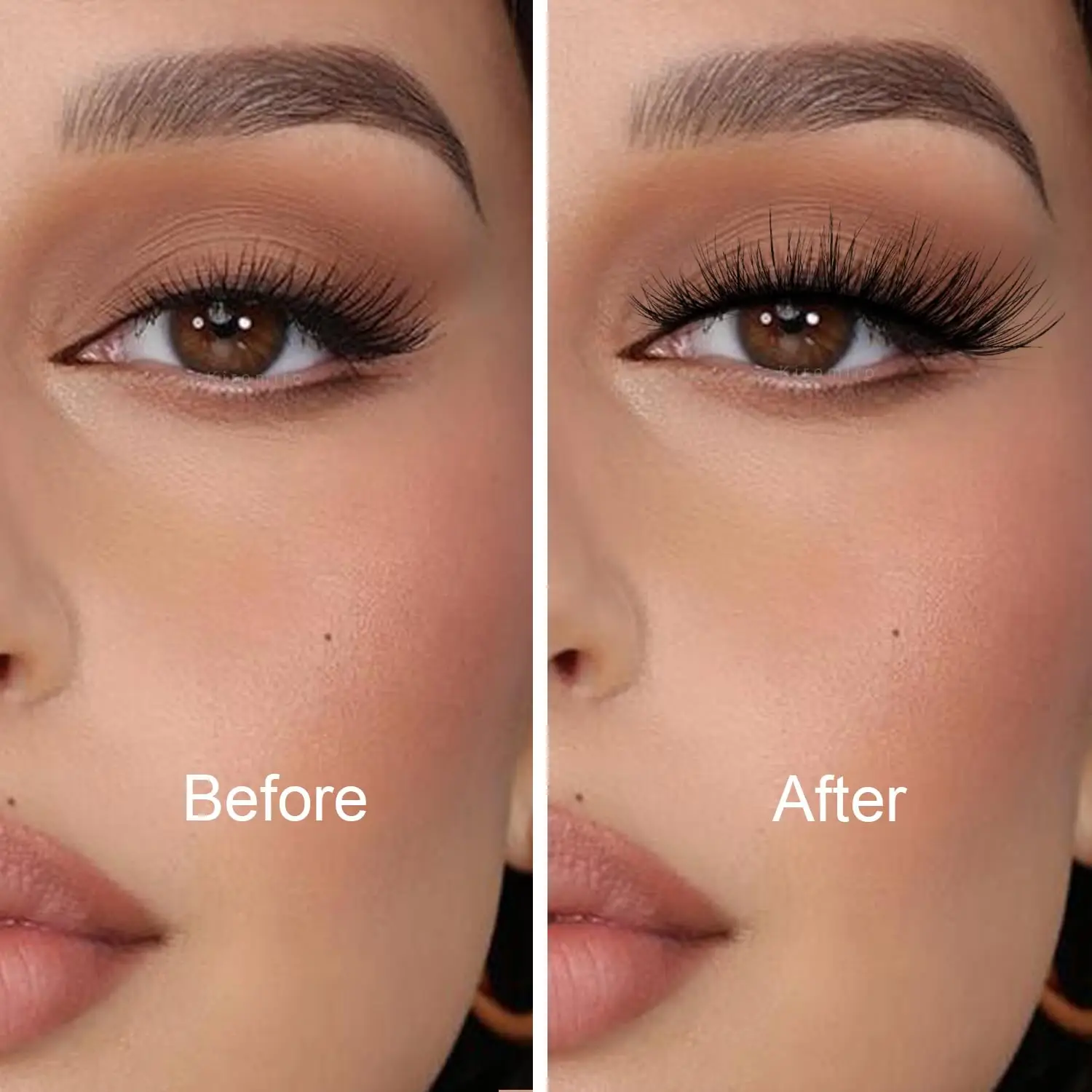 Sztuczne rzęsy z efektem norek 14 mm, naturalny wygląd kociego oka 3D, lekki styl, opakowanie 14 par