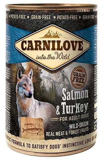 Comida húmeda para perros Carnilove Salmón y Pavo 400g Salmón y Pavo