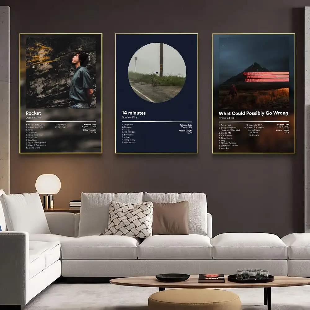 Singer Dominic Fike Album Poster Decorative Wall Art Print for Living Room Bedroom Study Office Café Home Decor Unique Gift