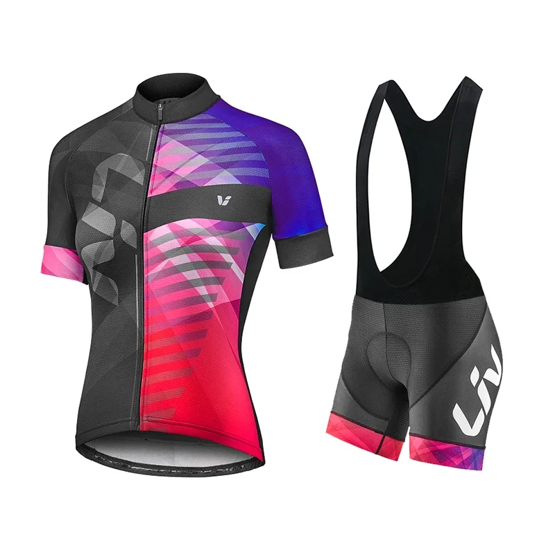 2022 Liv Women Cycling Jerseys Set Summer Bike Cycling Clothing Breathable Mtb Bicycle Clothes Short Sleeve Outdoor Cycling Suit