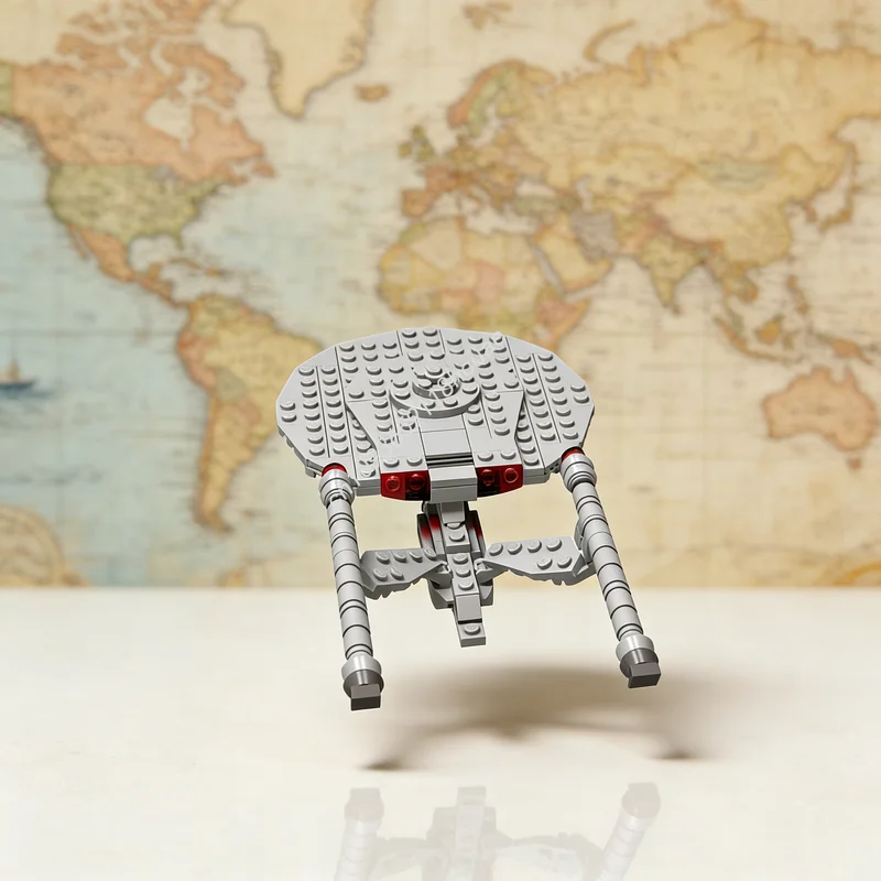 

810 деталей MOC Space Prime Universe, конструктор класса «Конституция», набор для сборки, рождественский подарок, архитектурная развивающая игрушка, строительные блоки
