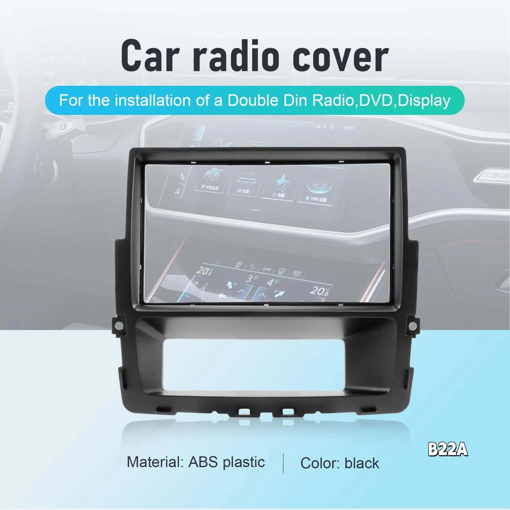

2 Din Car Radio Fascia For Nissan Primastar Opel Vivaro Renault Trafic II Installation Frame Panel DVD Face Plate Trim