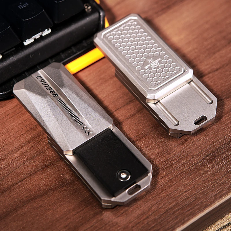 クルーザー磁気プッシュスライダー EDC 触覚フィジェットクリッカーメタルハンドスピナーフィジェットおもちゃ減圧デスクおもちゃ大人のギフト