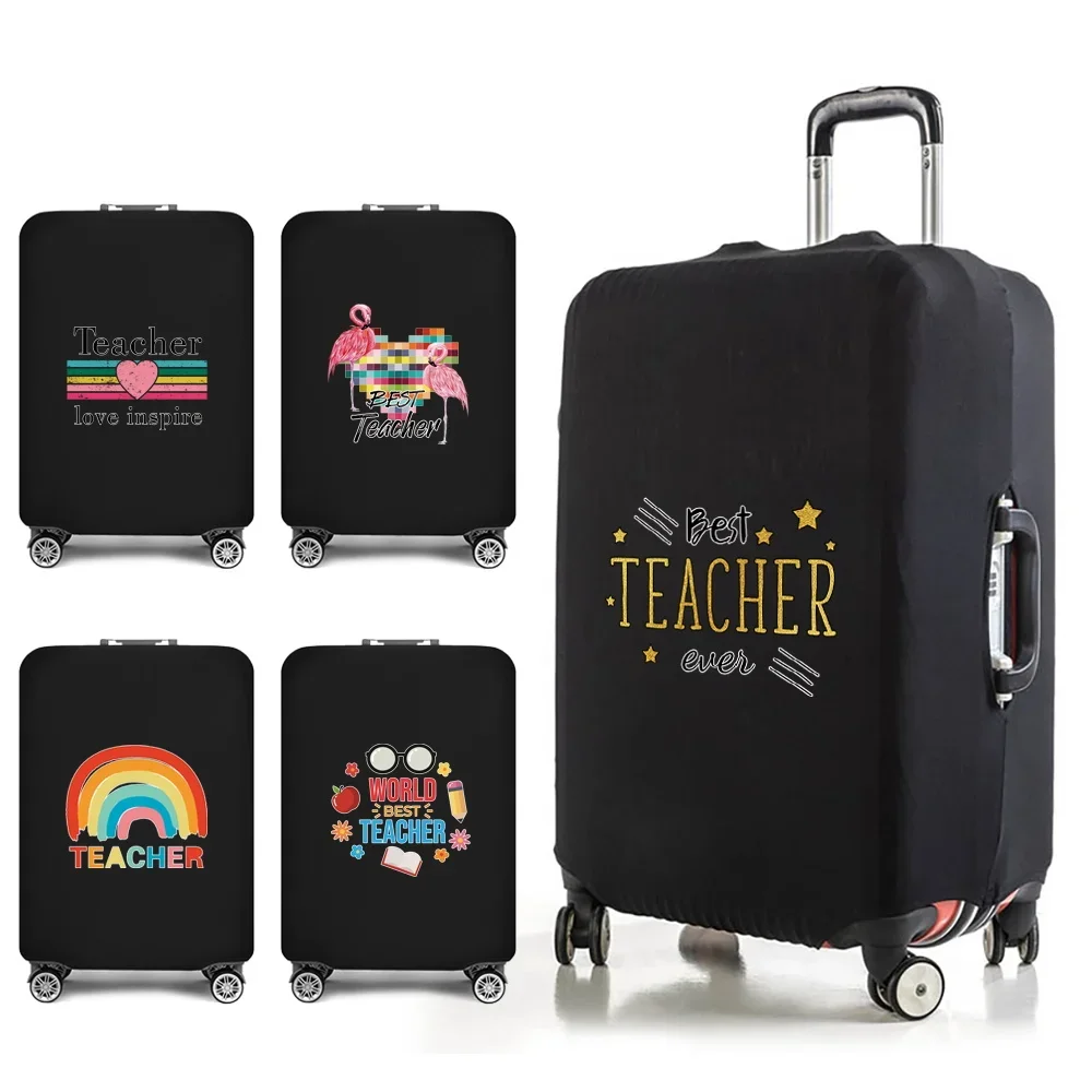 

Luggage Cover Suitcase Travel Accessories Teacher Print for18-32 Inch Elastic Dust Trolley Protective Case Traveler Bag Covers