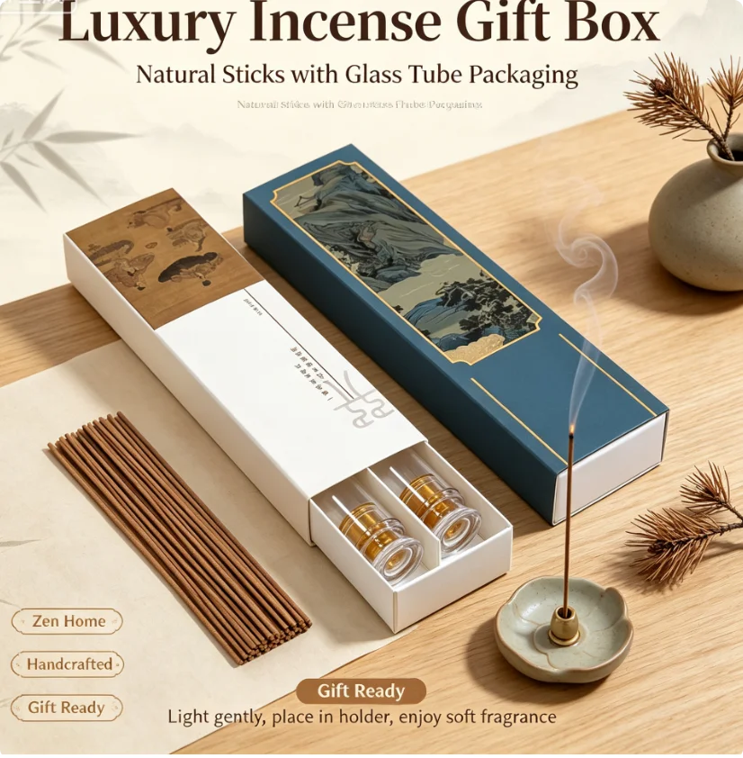Home Fragrance Gift Box - بخور عشبي طبيعي فاخر في علبة