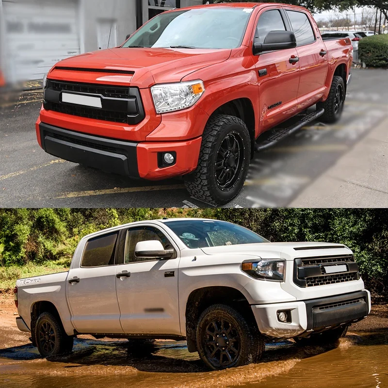 Modification MAICTOP Car Accessories Gloss Black Front Bumper Upper Grille for tundra trd Pro Grill 2014 2015 2016 2017