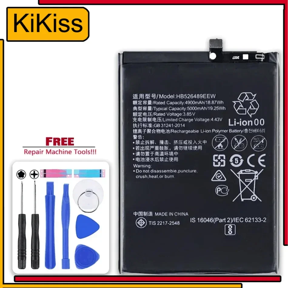 Battery HB526489EEW 5000mAh for Huawei Honor 9A Changwan 9A Enjoy 10e Bateira