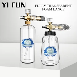 Car Wash Accessories Full transparent  Foam Cannon For High Pressure Washer Water Gun Snow Foam Lance With 1/4 Quick Connection