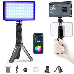 Viltrox Weeylite RB9 RGB LED Light Panel for Video Shooting Video Pocket Light Fill with Tripod and Phone Holder