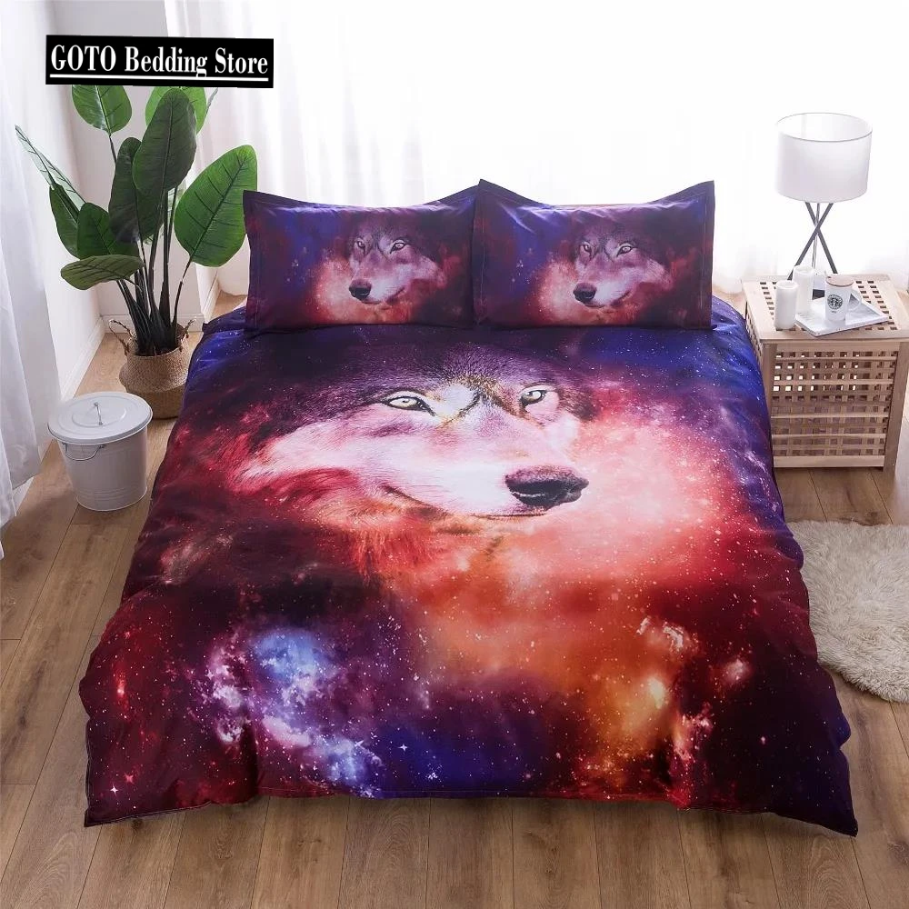 

Bedclothes African Bedding Set King Size Unicorn Bedding Set Home Textile Wolf Twin Comforter Sets Quilt Cover Pillowcase New