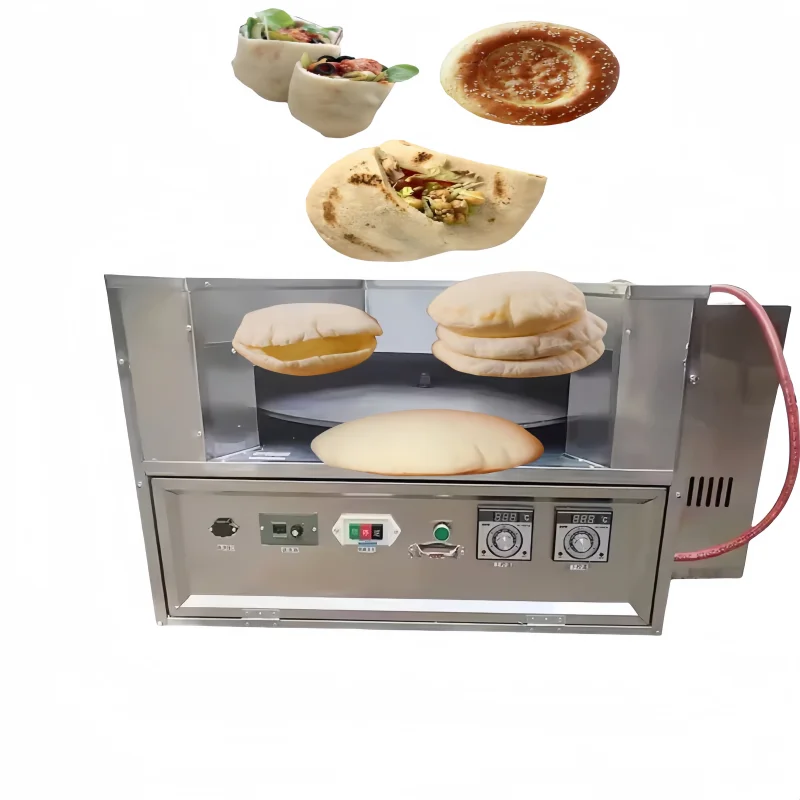 Automatic Pancake Machine Usaha Long Roti Rotary Small Pita Bread Oven