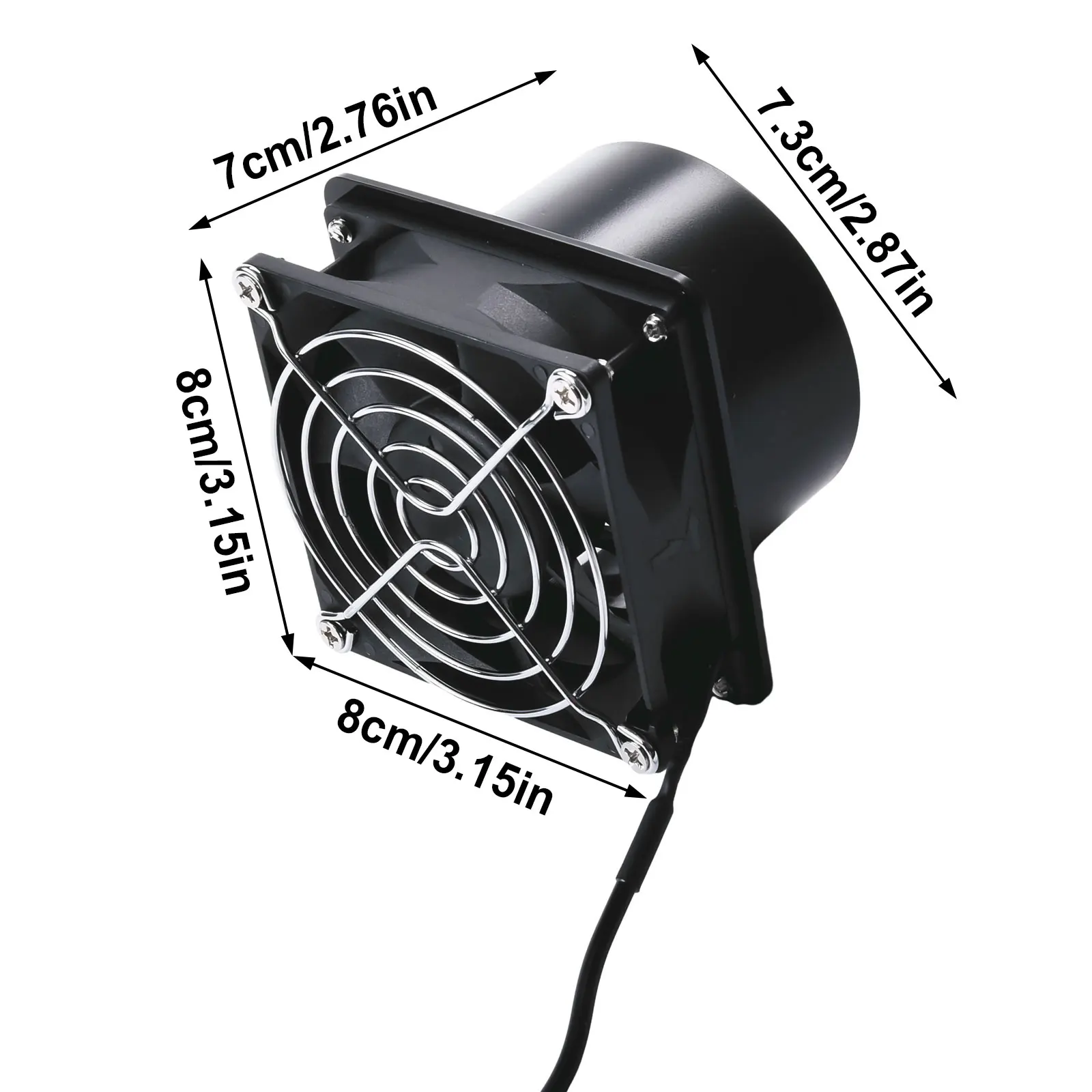 USB Adjustable Speed Solder Smoke Absorber ESD Fume Extractor Fan Pipe Duct Exhuast Fan With Pipe Tub Ventilation Fan