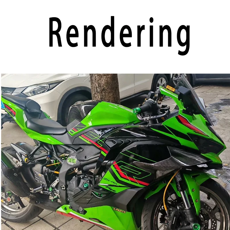 For Kawasaki Ninja ZX-25R ZX-4R ZX-4RR 2019-2024 Motorcycle  Fixed Wing Spoiler Fairing Front Aerodynamic Spoiler Winglet