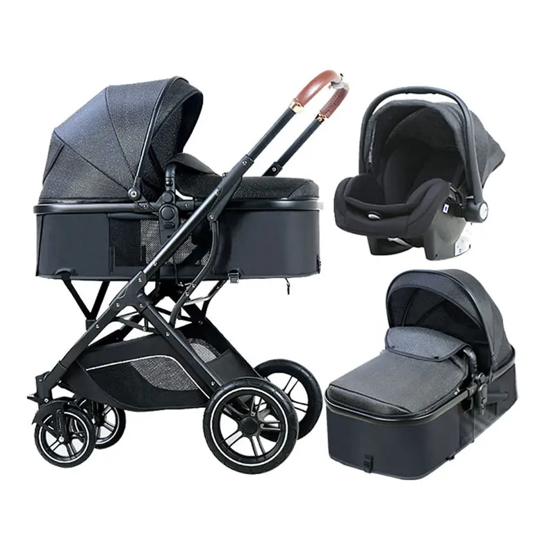 Toddler Adjustable 3 In 1 Baby Carriage, New Design Classic 3 In 1 Baby Cart/