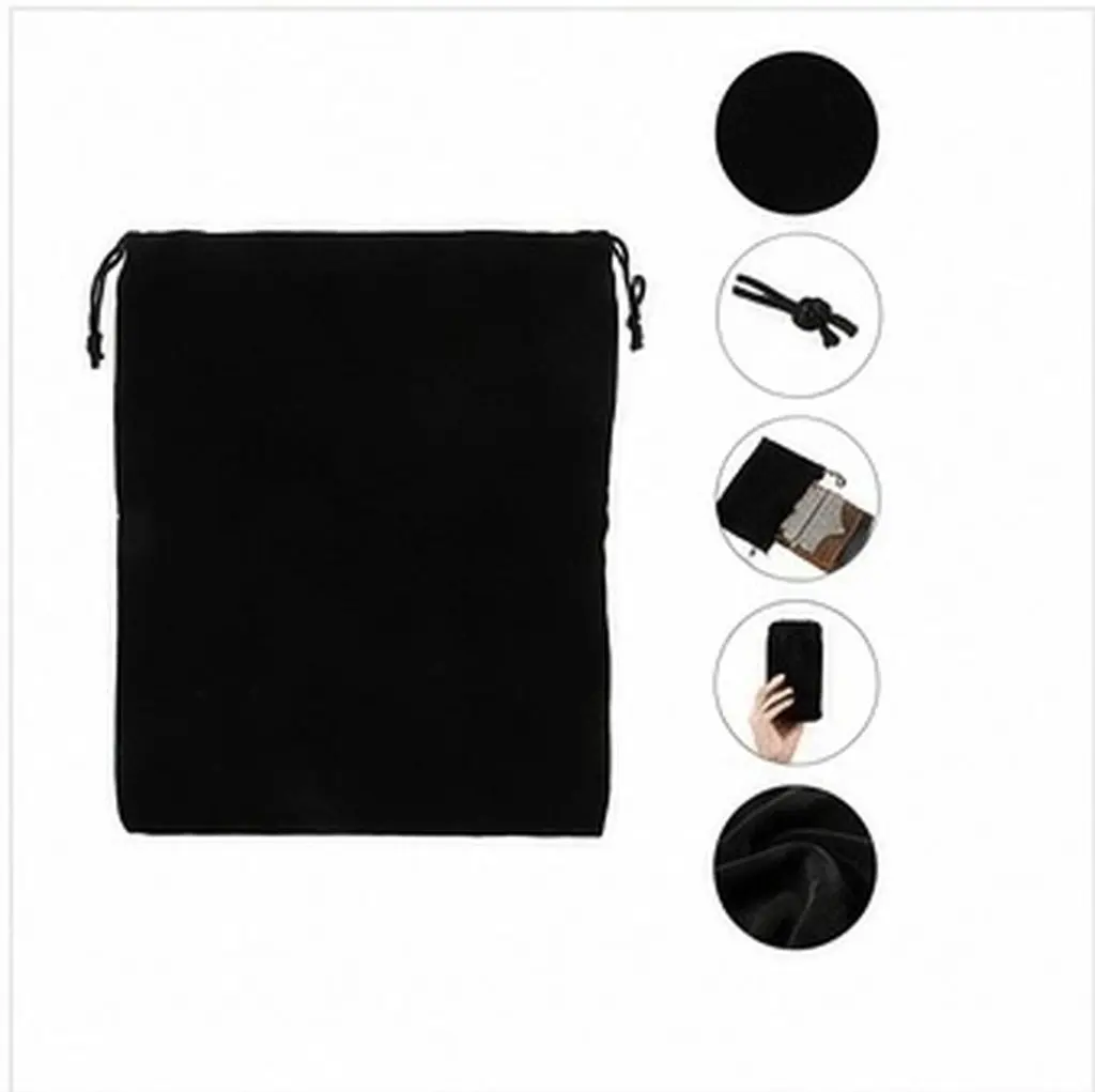 Kalimba Drawstring Storage Bag Protective Soft Touch Instrument Pouch for Thumb Piano Accessories Travel Portable Compact Design