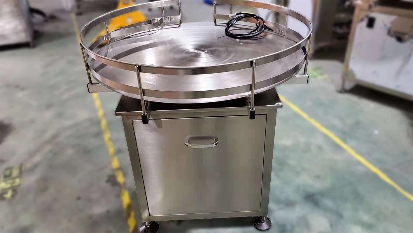 Otomatis TOTT-1 Meja Putar Lazy Susan Meja Putar Mesin Distribusi Botol Listrik Mengumpulkan Pengacak Mengumpulkan