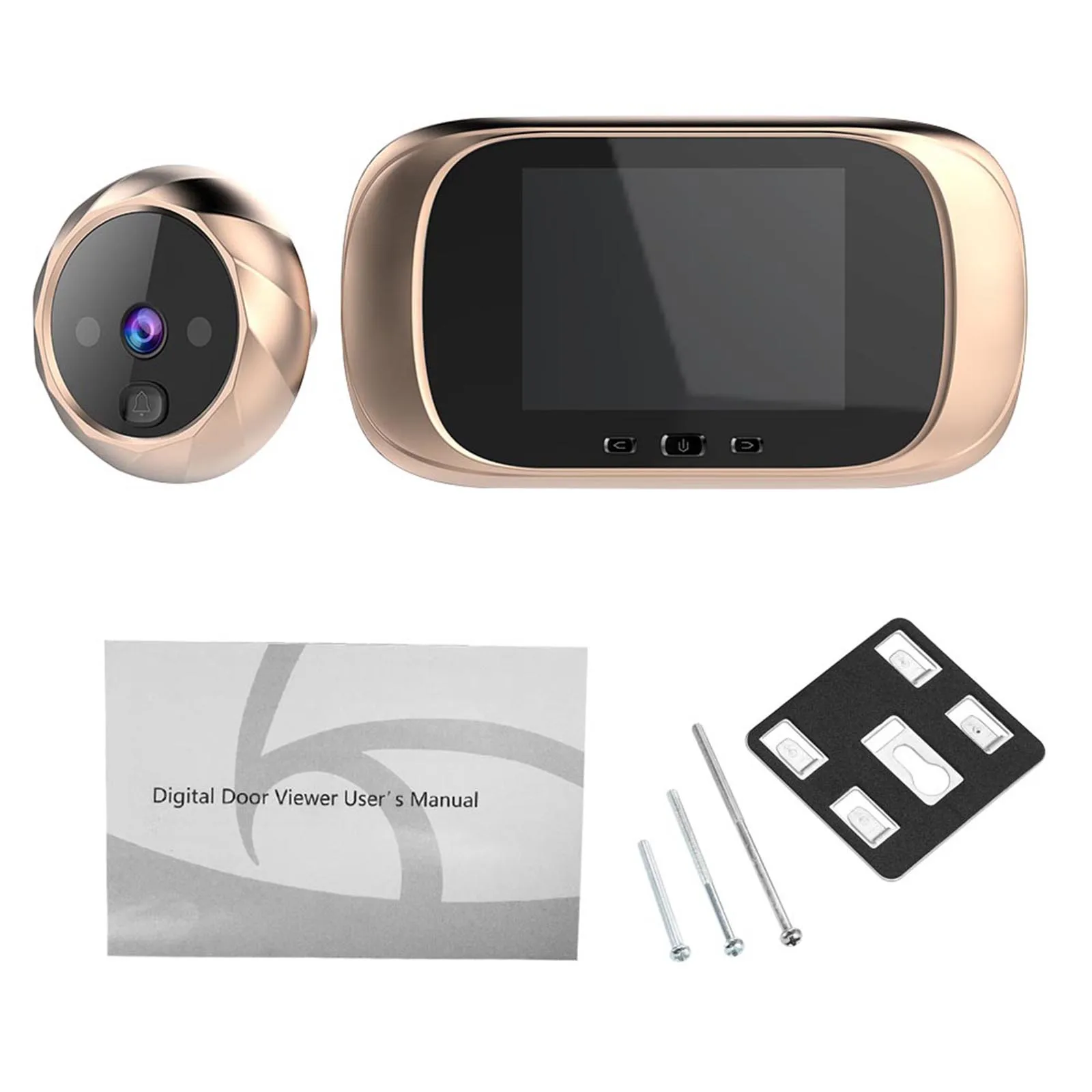 Digital Door Viewer Peephole Door Camera Doorbell 2.8-inch LCD Screen Photo Shooting Digital Door Monitoring for Home Security