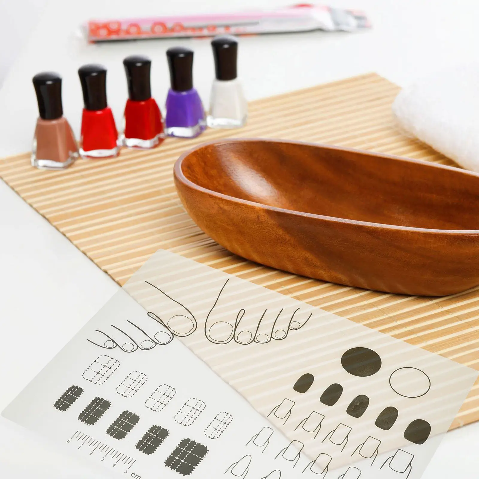 Acrylic Nail Art Mat Silicone Trainer Pad for DIY Manicure Practice Teaching Consistency Nail Design Skills and Application
