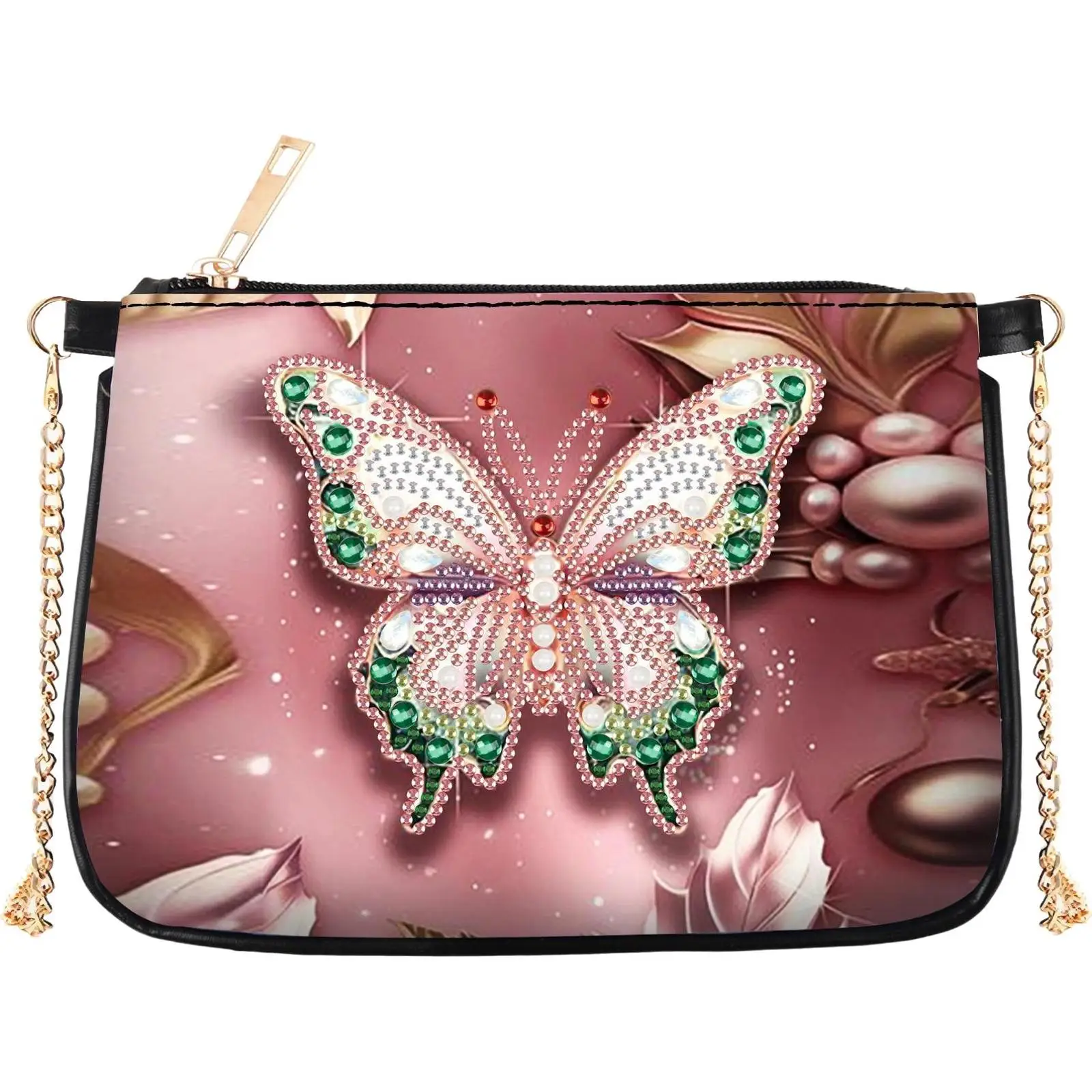 

Special Shape Highland Yak Diamond Painting Purses Rhinestone Stitch Shoulder Bag Handmade Arts Craft Makeup Bag for Women Girls