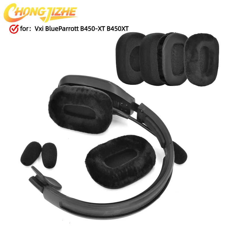

CHONGJIZHE Replacement foam Ear Pads pillow Cushion Cover For Vxi BlueParrott B450-XT B450XT Gaming Headphone Leather EarPads